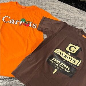 Carrots Graphic T-Shirts in Orange and Brown